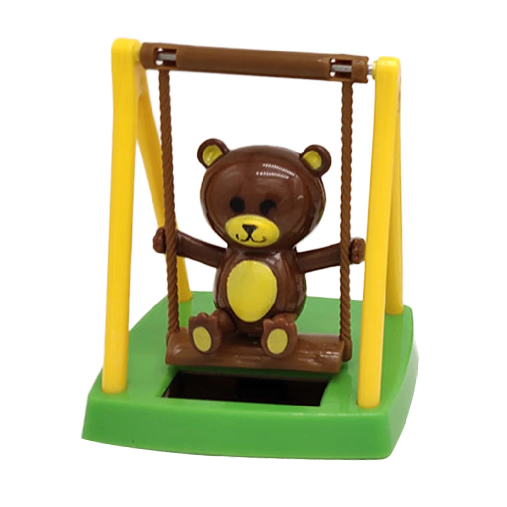 Bobblehead Solar Dancing Swing Bear, Bobble Dancer, Car Bobblehead Dashboard Accessories
