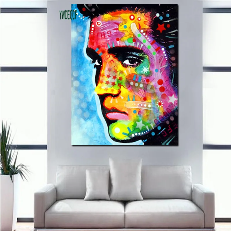 HD Print Watercolor Elvis Presley Che Guevara freedomWall Art Canvas Painting Pop Art on Canvas Living Room Poster Sofa Cuadros