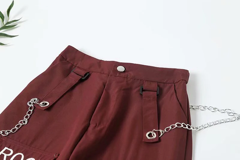 Харадзюку размера плюс штаны-шаровары с высокой талией весенние женские комбинезоны брюки-карго унисекс хип-хоп свободные брюки с принтом для женщин