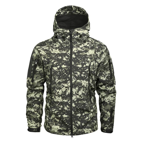 Mege брендовая одежда для мужчин военная куртка армии США Тактический Sharkskin Softshell Осень Зима Верхняя одежда камуфляжная куртка и пальто - Цвет: ACU