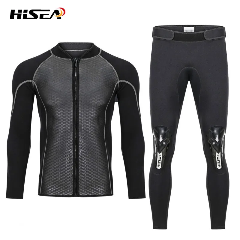 

2.5mm Neoprene Diving Jacket Pants Trousers Wetsuit Wind surfing Shark skin Fishing Snorkeling Elastic Warm diving suit swimwear