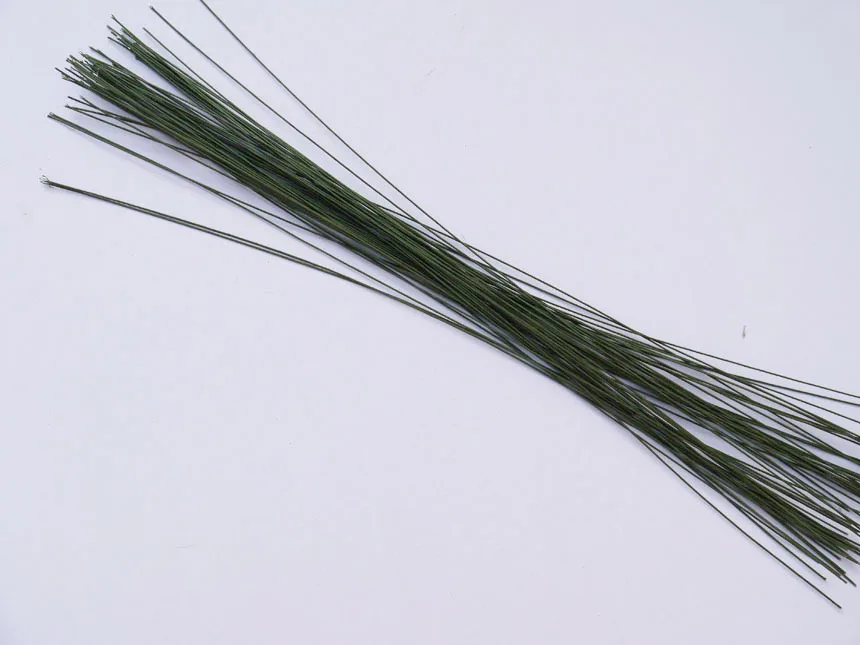 

24 gague green florist wire 11" wedding flower wire 50pieces