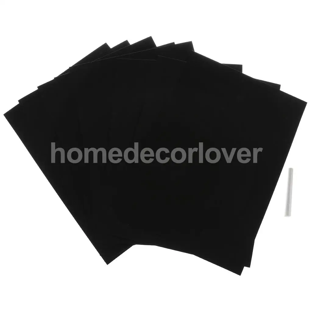 8Pcs Chalkboard Contact Paper, Self-Adhesive Wall Sticker Wall Paper Blackboard Wall Decals for School, Office, Home 20x30cm