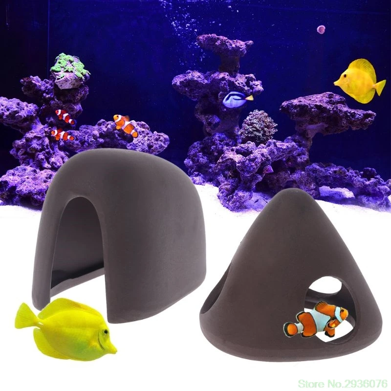 2019 New Aquarium Tank Breeding Cave Shelter For Fish Shrimp Spawn Live