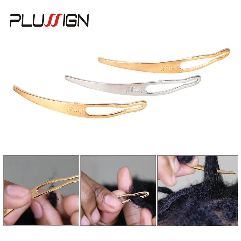 Plussign Internlocking Tool Needle For Locs Starting And Maintaining Dreadlock Needles For Crochet Hair Pulling Tools 5Pcs/Lot