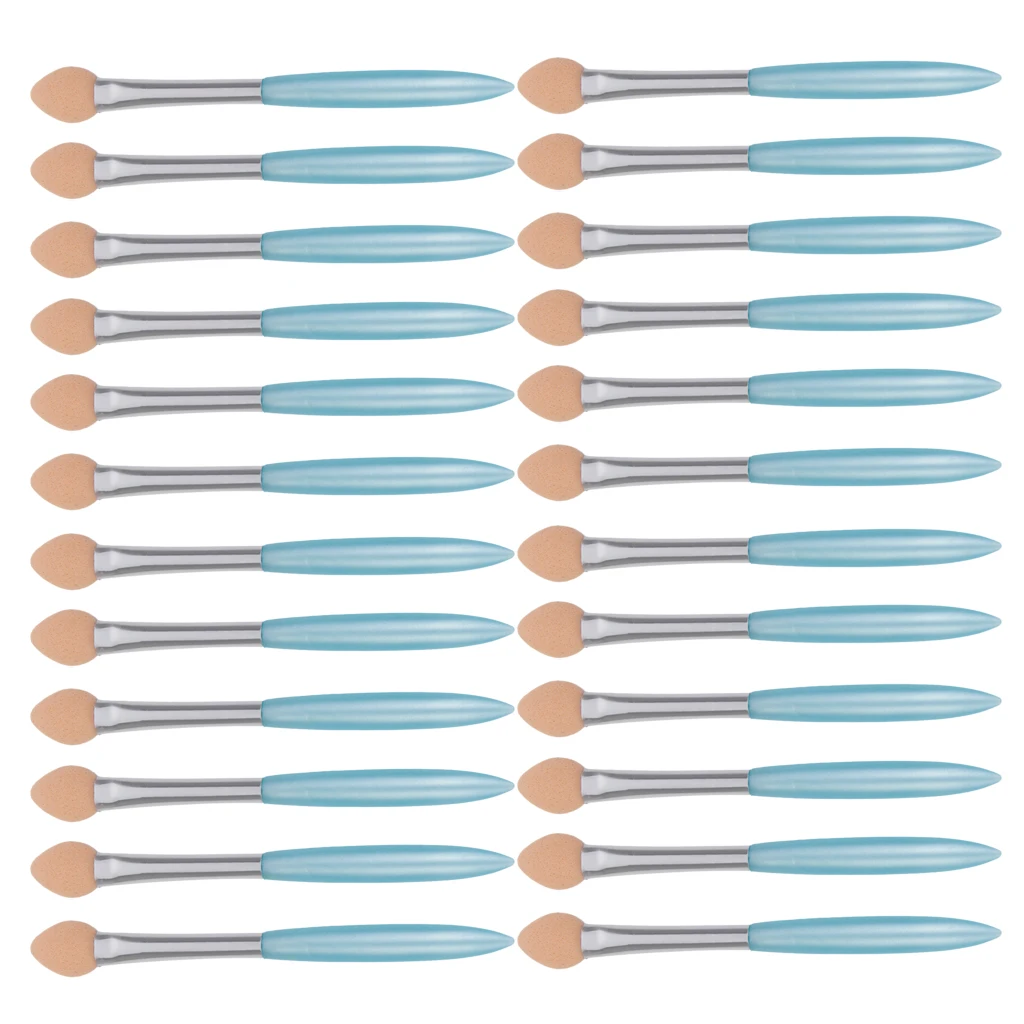Lot of 24pcs Disposable Eye Shadow Eyeliner Brush SPONGE FOAM Applicator Random