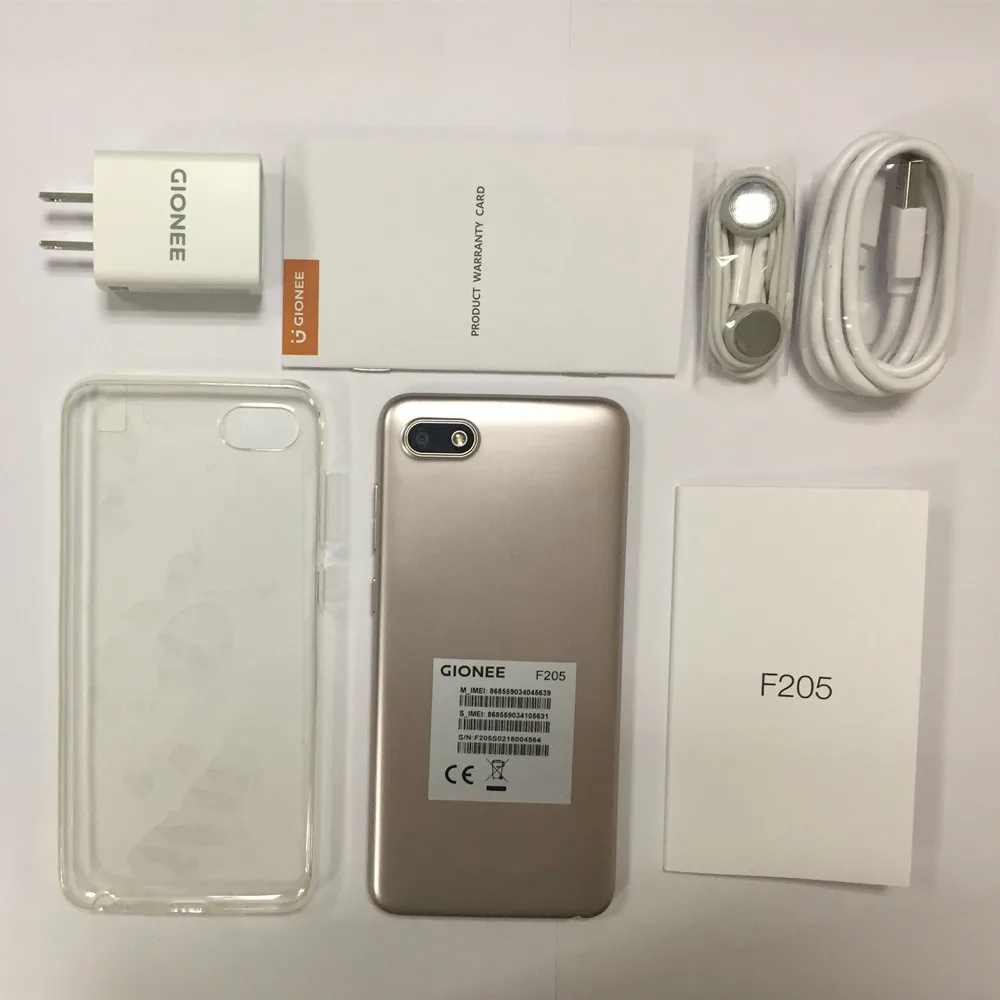 Смартфон Gionee F205 5 45 дюйма две Sim карты MT6739 2 гб озу 16 пзу разблокировка по лицу