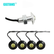 GEETANS 1 шт. Светодиодный дневной ходовой светильник ДХО "Орлиный глаз" ультра тонкий 2,3 см автомобильный светильник s источник водонепроницаемый Предупреждение светильник 12 В AE
