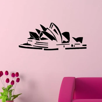 

New arrival Sydney Opera House sticker Australia World Famous Architecture Home Decoration vinyl Art Mural Wall decals