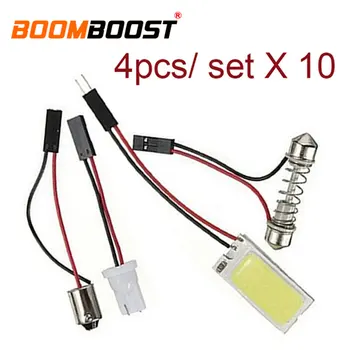 

hot sale COB 21 Led Festoon Dome Bulb Panel Lamp Auto Interior Car Bulb With Frame T10 Adapter 10 pieces high quality
