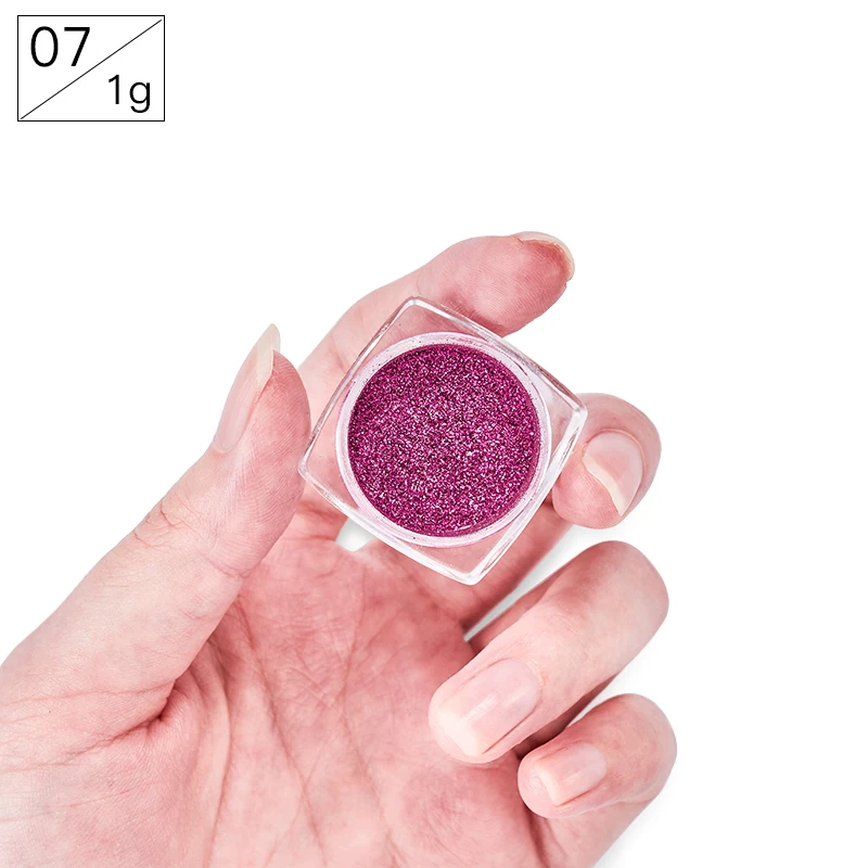 0,5 г зеркальный блеск для ногтей порошок металлический цвет УФ-гель для дизайна ногтей Полировка хромированные хлопья пигментная пыль украшения Маникюр деко - Цвет: HHZ510