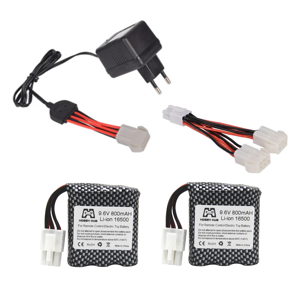 Hobby Hub 9,6 V 800mAh аккумулятор для 9115 S912 9116 Высокоскоростной RC автомобильный аккумулятор литий-ионный аккумулятор с 9,6 v зарядным устройством - Цвет: Тёмно-синий