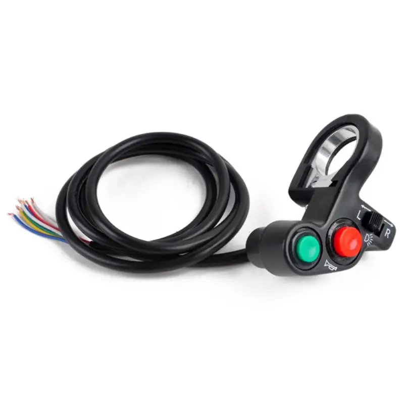 Motorcycle Turn Signal Light Switch Horn ON/OFF Button For 7/8" Motorbike Dia Handlebars Accessories Electric Bike Scooter