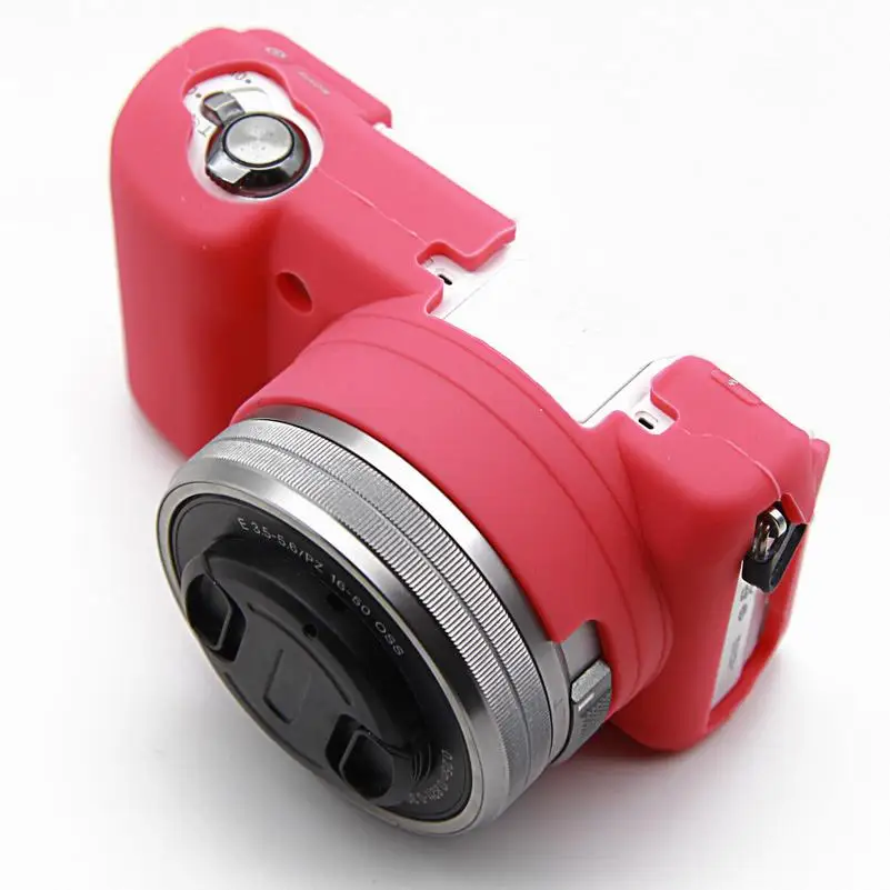 Silicone Rubber Camera Bag Protective Body Cover Case for Sony A5100A5000 A6000-10
