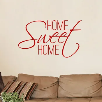 Home Sweet Home Wall Stickers Bedroom DIY Decorative Vinyl Decals for Wall Vinyl Character Stickers