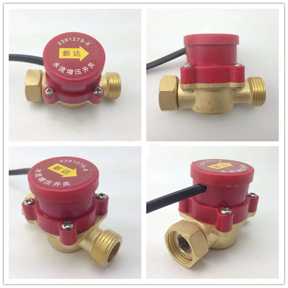 

1PCS 120/260W 1/2" 3/4" 1" Female to 1/2" 3/4" 1" Male Circulation Pump Water Flow Sensor Switch