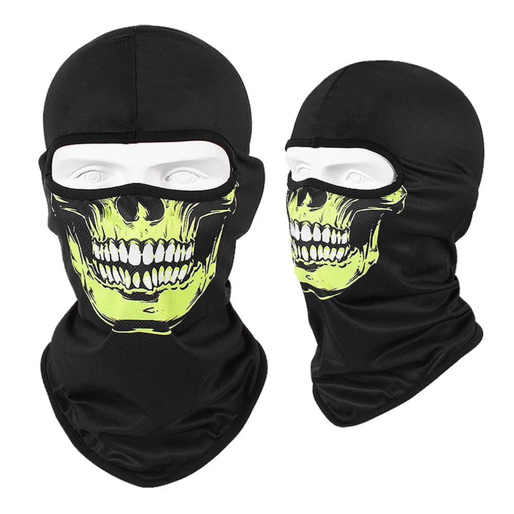 Новая Балаклава мотоциклетная маска мото шлем тактическая Балаклава маска для лица дышащая маска для лица мотоциклетный Байкерский шарф маска с черепом - Цвет: SBX01-01