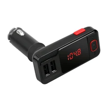 FM Transmitter Modulator BT719S Dual USB Port 2.1A Vehicle Car Charger MP3 Player Wireless USB SD MMC LCD Remote Control