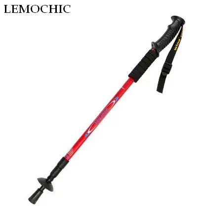 

LEMOCHIC High quality cane old nordic trekking poles nordic walking poles telescopic steel baton matraque hiking walking stick