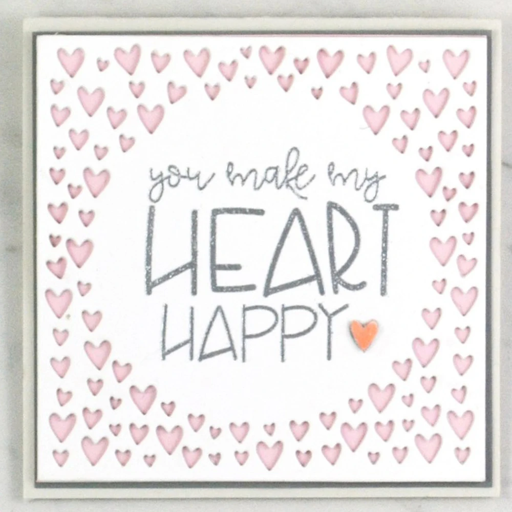 

Love Framework Frame Metal Cutting Dies for Scrapbooking DIY Album Embossing Folder Paper Cards Maker Template Decor Stencils