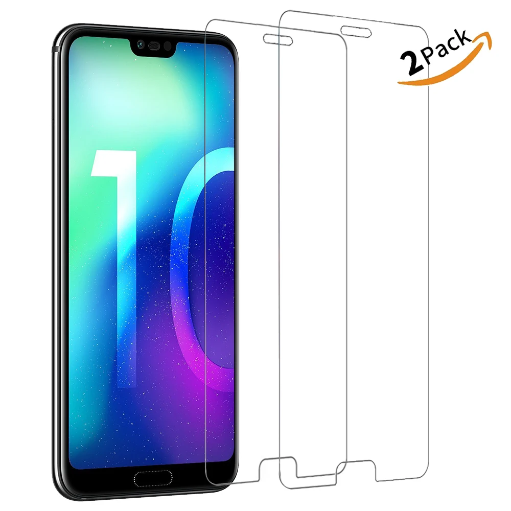 2PCS Premium Tempered Glass for Huawei Honor 10 Screen Protective Film Cover honor screen protector | Мобильные телефоны и