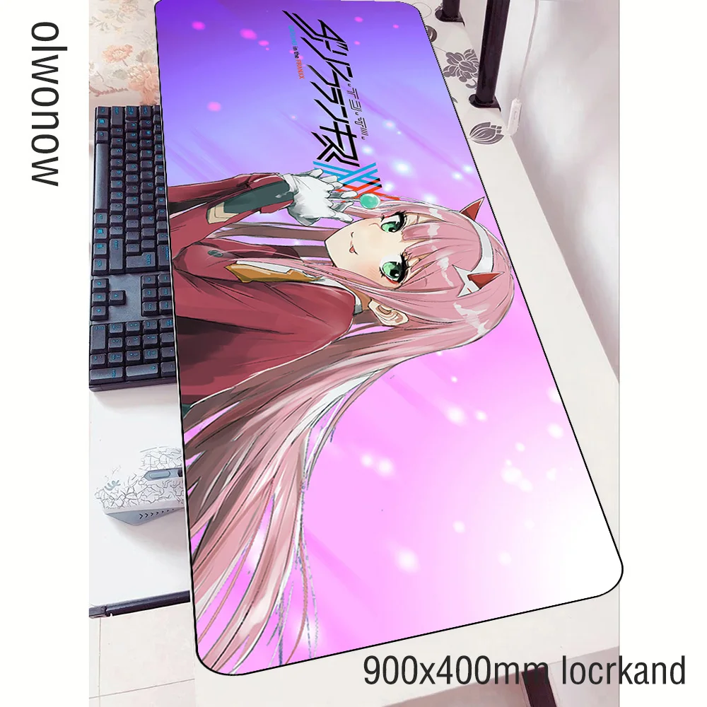 Коврик для мыши darling in the franxx padmouse 900x400x3 мм, игровой коврик для мыши, классный коврик для мыши, игровой стол, восхитительный коврик для мыши, ПК