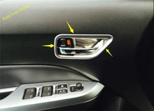 

Accessories Interior Refit Kit Inner Door Handle knob Bowl Frame Cover Trim Fit For Suzuki Vitara 2015 - 2021 ABS