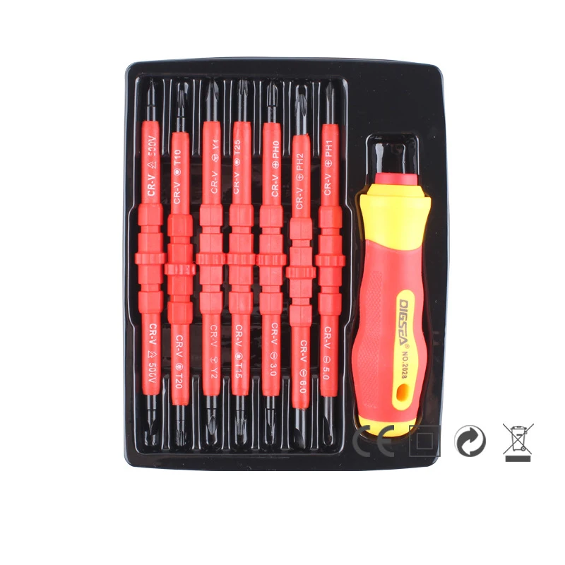 14 IN 1 Screwdriver Set Multi Purpose Screw Driver For Family Commonly Used Tools 2028