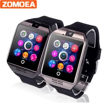 Free shipping DZ09 Q18 Passometer Smart font b watch b font with Touch Screen camera SD