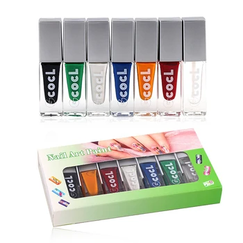 

Stamping Polish Nail Polish Set Nail Art Nailpolish Printing Nagellak White Lacquer for Stamping Nails Art 6 Colors 10ml