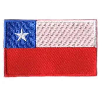 

2.5" Chile Embroidery Emblems Embroidery Patch merrow&flat broder iron on backing free shipping by Post