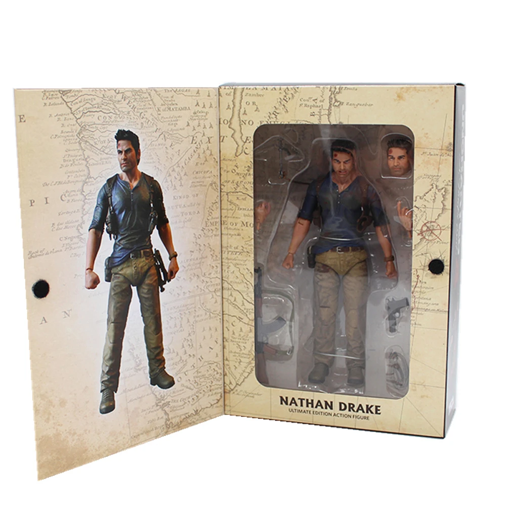 18 см NECA Uncharted 4 A tief's end NATHAN DRAKE Ultimate Edition ПВХ игрушки фигурка Коллекционная модель