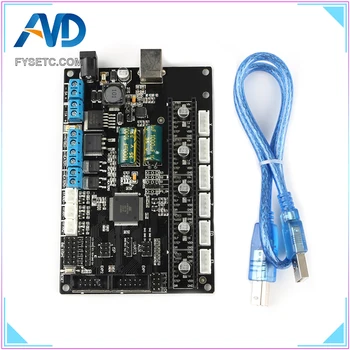 

TriGorilla Mainboard Compatible Mega2560 & RAMPS1.4 Integrated Controller Board With 5pc A4988 For Kossel Prusa i3 CNC 3D Priner