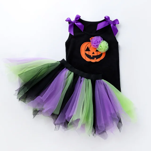 Halloween Girls Party Dress Princess Prom Dress Kids Tutu Clothes