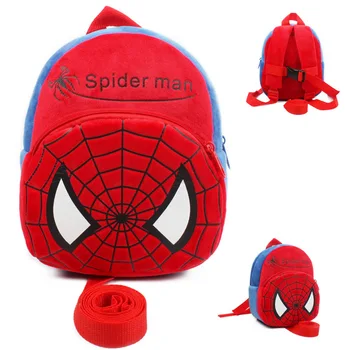 

Spiderman Baby Harnesses Leashes Baby Walking Wings Anti-lost Bag School Bag Children Plush Backpack