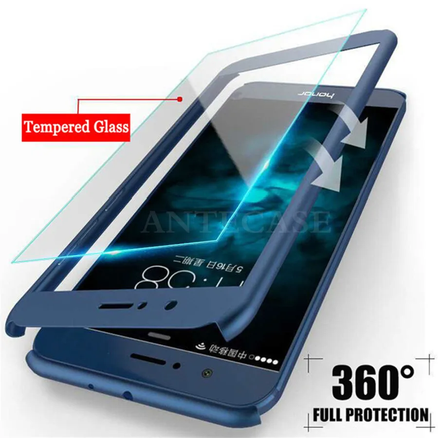 Модный чехол с полным покрытием на 360 градусов для Huawei Honor 8 9 Lite 10 8X 7X 6X 5X 9i P20 P10