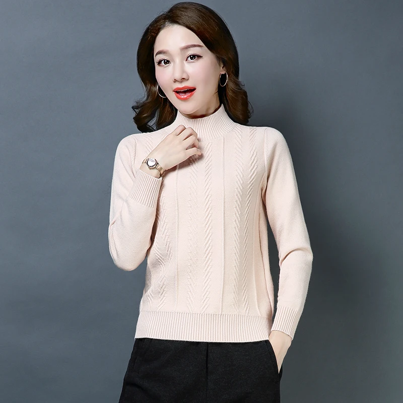 ^*Best Offers 5 Colors Brand Women's Short Sweater 2019 Autumn Winter New Solid Color Thicken Sweater Casual Wild Bottoming Pullovers Female