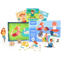Семейная Игра для йоги, познавательные карты для йоги, Детские фитнес для родителей и детей, интерактивные Обучающие игровые карточки с буквами