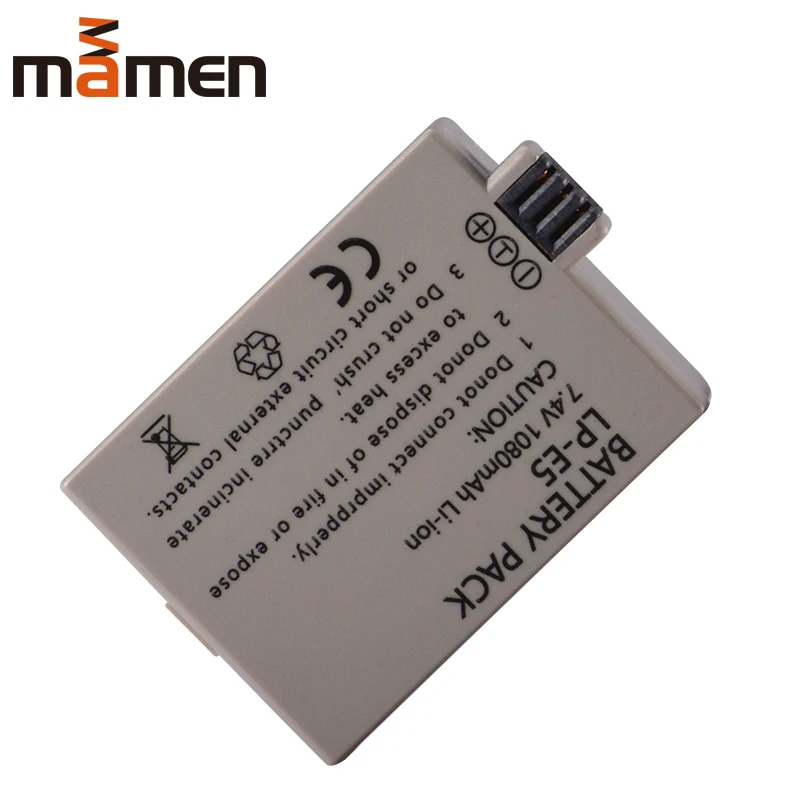 Mamen 1080 mAh LP-E5 LPE5 LP E5 литий-ионный Батарея и зарядное устройство для аккумуляторов в комплекте для Canon EOS Rebel XS, Rebel T1i, Rebel XS я, 1000D, 500D