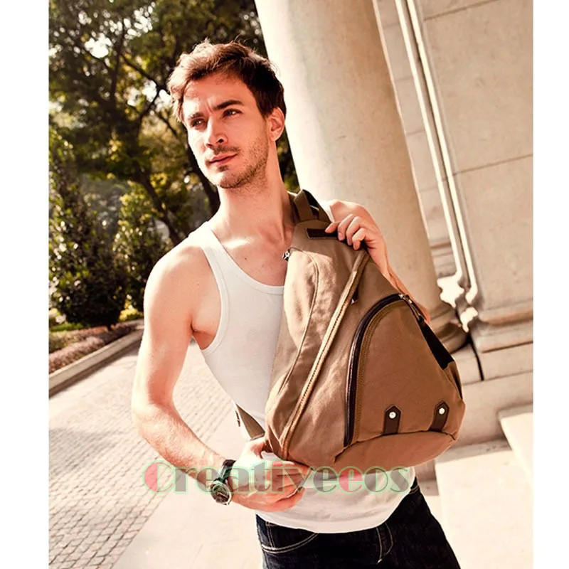 

Men's Casual Canvas High Capacity Travel Motorcycle Cross Body Messenger Shoulder Sling Chest Bag
