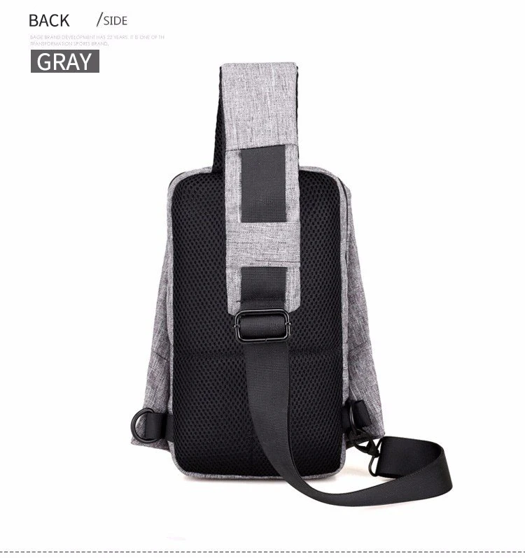 AHRI 2017 New Soft Waterproof High Capacity Chest Bag For Men Female Canvas Sling Bag Casual Crossbody Bags For Short Trip Urban 19