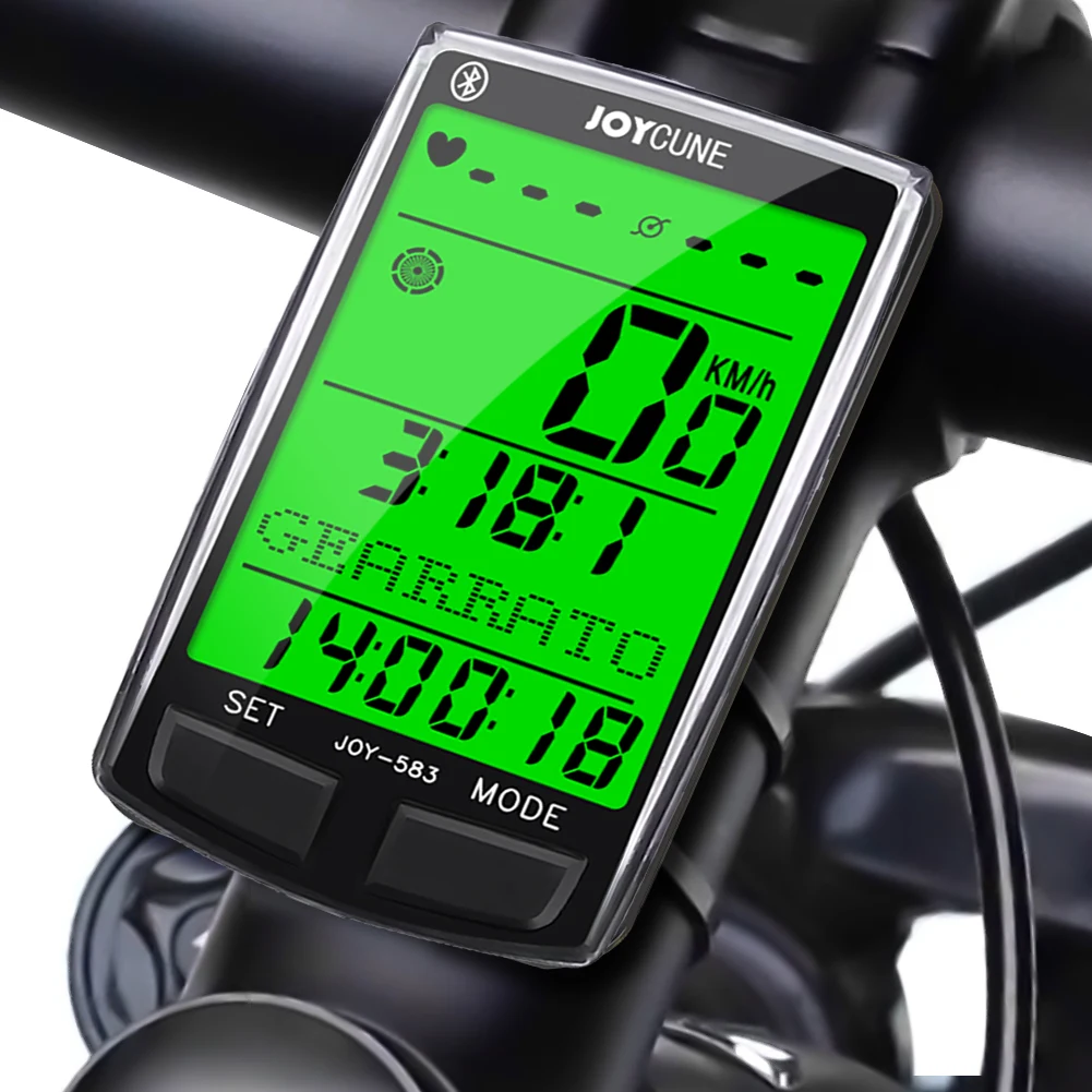 

JOY-583BT Wireless Bluetooth Bicycle Computer Waterproof Bike Meter Cycling Odometer Stopwatch Speedometer Watch