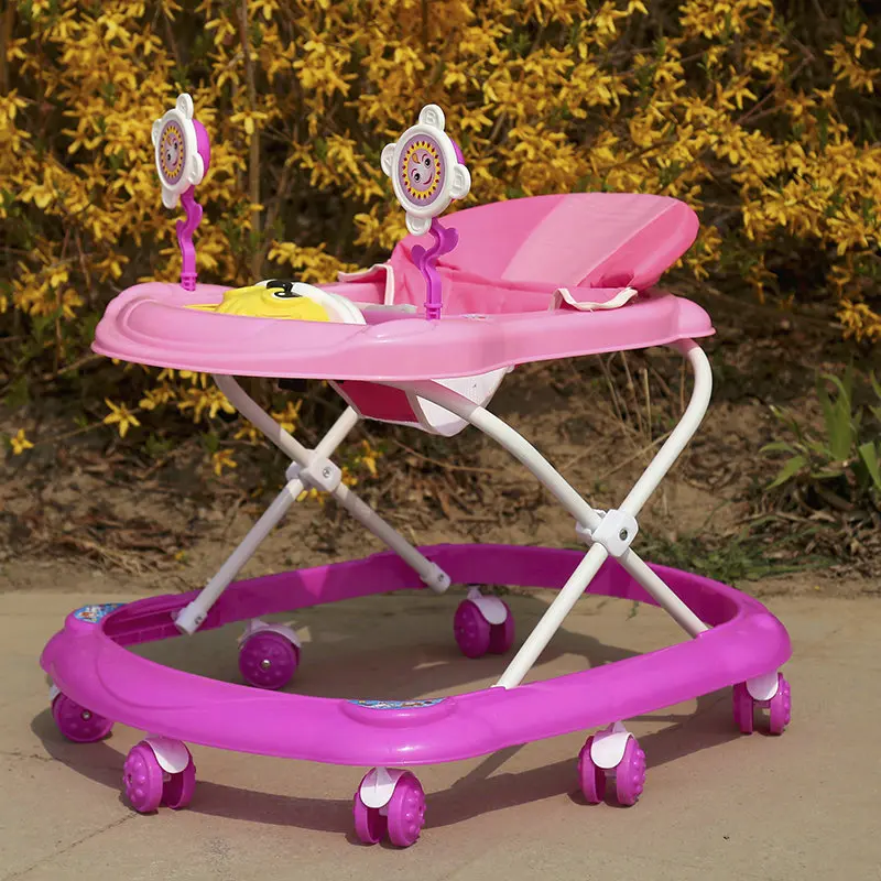 Free Shipping Baby Walker with Wheels Jumper Infant Folding Baby