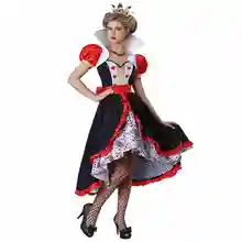 Взрослая женщина, флирт, королева сердец, Алиса в стране чудес, книга рассказов и сказок, одежда для косплея, карнавальный костюм на Хэллоуин
