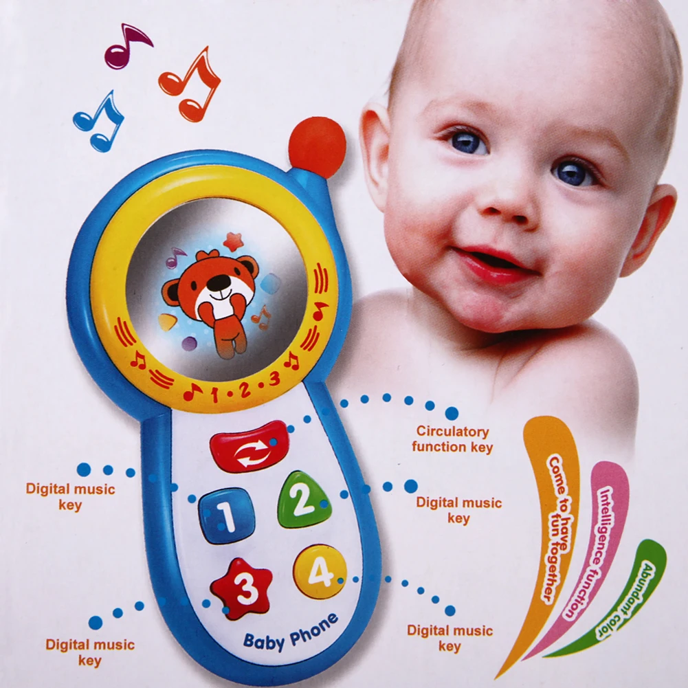 Детские дети Обучение Исследование Музыкальные Звук Мобильного Телефона Игрушки Детские Развивающие Игрушки мобильных телефонов игрушки обучения