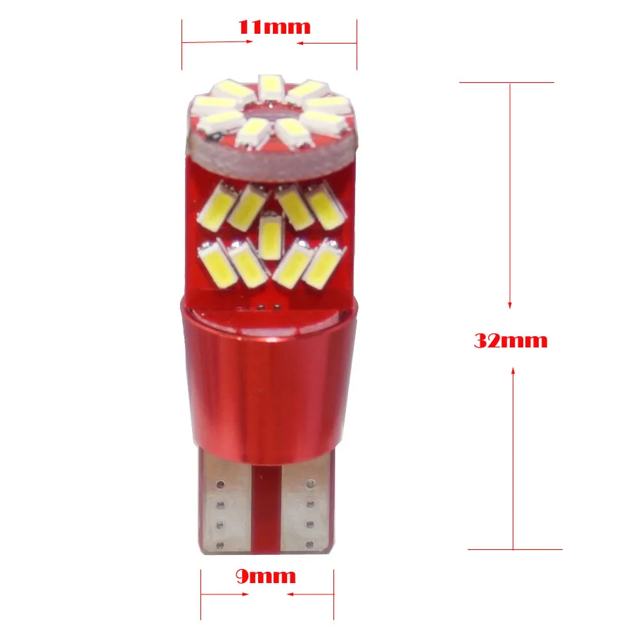 AORUNYEBAO 1X T10 Canbus 27 smd 3014 led 194 168 W5W без ошибок автомобильный интерьерный светильник