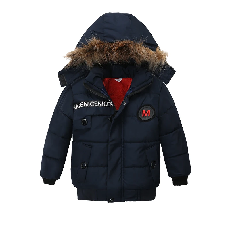 Детское пальто куртка осень-зима для куртка для маленьких мальчиков дети Теплая верхняя одежда с капюшоном, пальто для младенцев, куртка для девочек 2, 3, 4Y Одежда для мальчиков