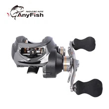 Рыболовная катушка ANYFISH FREEDOM Baitcast Reel 10+ 1BB с левосторонним передаточным соотношением 6,3: 1 Рыболовная катушка для ловли карпа