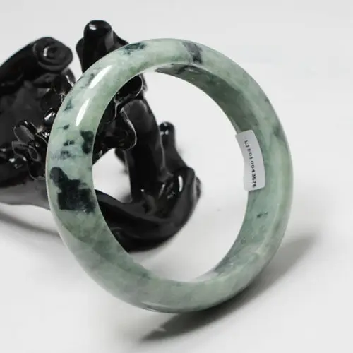 

02023 Certified Grade "A" Natural Green Jadeite Jade Gems Bracelet Bangle