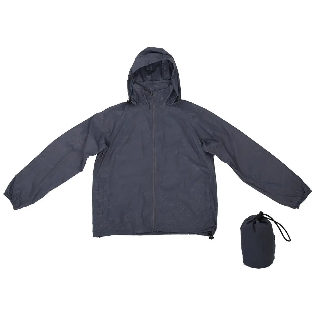 

Outdoor Unisex Cycling Running Waterproof Windproof Jacket Rain Coat -Light Grey